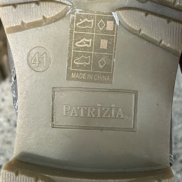 Patrizia Women’s Dawna Grey Multi Faux Leather Boot Size 41 US 10 - Picture 10 of 11